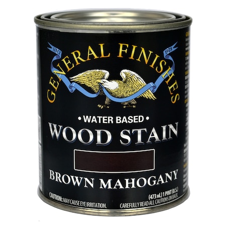 General Finishes 1 Pt Brown Mahogany Wood Stain Water-Based Penetrating Stain WYPT